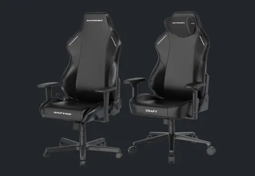 black gaming chair