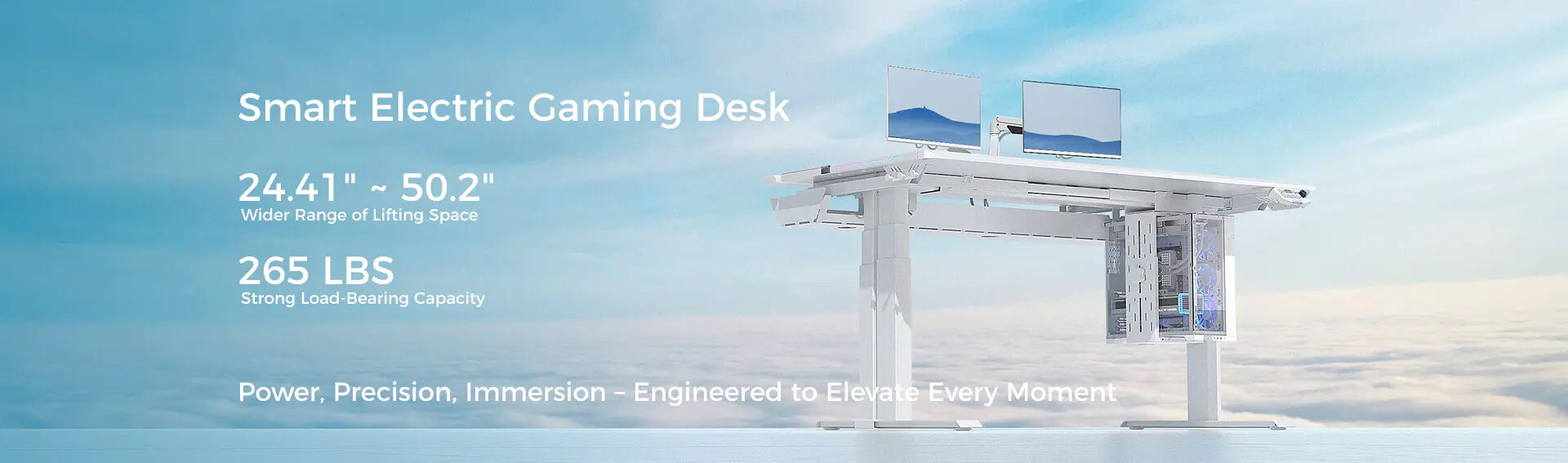 Dual-Motor Smart Electric Gaming Desk