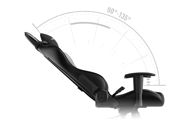  90°~135° Reclining Backrest