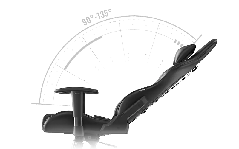 90°~ 135º Reclining Backrest 