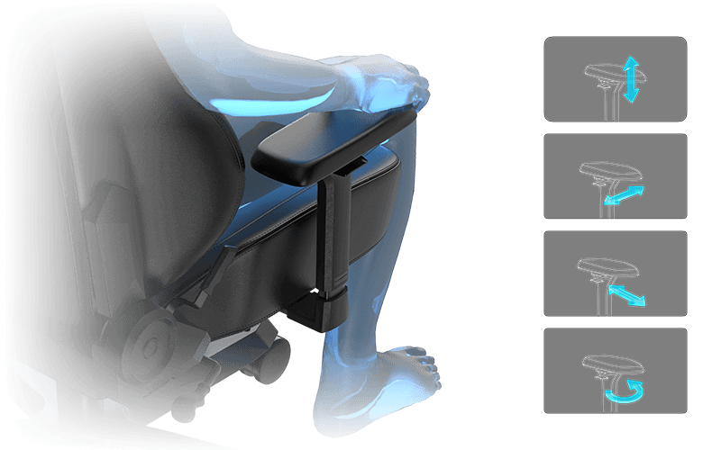 4D Adjustable Armrests