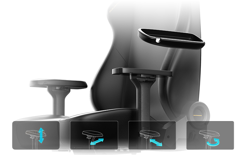 4D Armrests with Top Replacement System