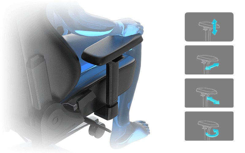 4D Adjustable Armrests