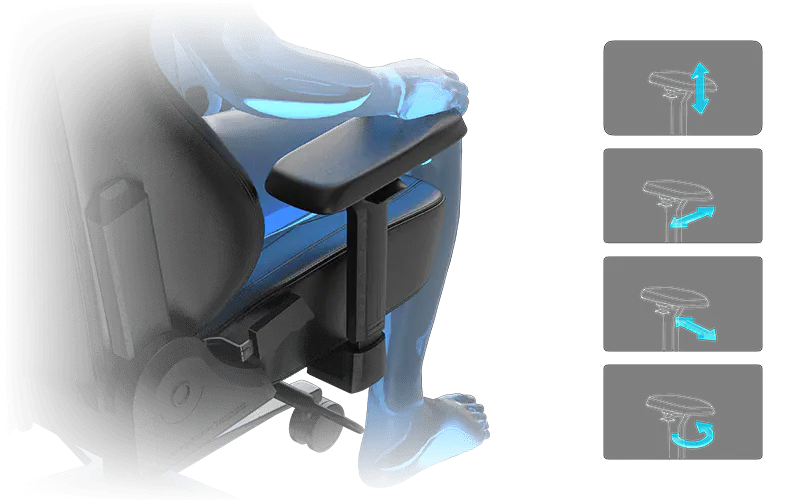 4D Adjustable Armrests